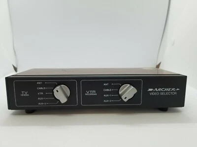 Archer Video Selector Switch cat. no. 15-1261 TV VTR View Record Coaxial - Image 1 of 4