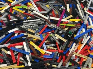 Lote de 50 Platos Largos de Lego: 1x6 1x8 1x10 1x12: piezas 1x de ancho solamente: colores mixtos - Imagen 1 de 2
