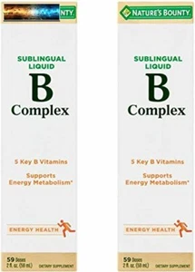 Nature's Bounty Vitamin B Complex sublingual Liquid, 2 Oz (Pack of 2) - Picture 1 of 3