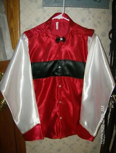 HORSE RACING JOCKEY SILKS/COSTUME MEN'S MEDIUM WOMEN'S LARGE SURGED SEAMS  - Picture 1 of 3