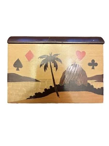 WOODEN DOUBLE CARD Inlay card box - Picture 1 of 6