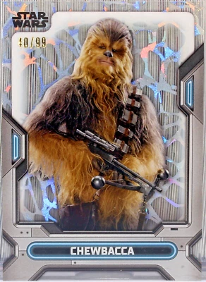 2023 Topps Star Wars High Tek Chewbacca #9 Web Diffractor 40/99 - Image 1 of 2
