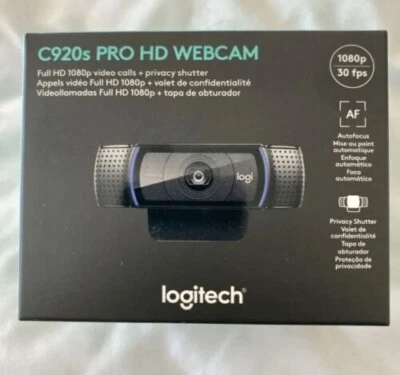 Logitech - C920s Pro 1080 Webcam with Privacy Shutter - Black - Image 1 of 2