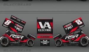 Aaron Reutzel #8 RSR Sprint Car 2023 1:18 scale - Picture 1 of 4