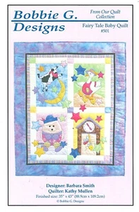Bobbie G. Designs #501 Fairy Tale Baby Quilt 35" x 43" sewing pattern uncut - Picture 1 of 3