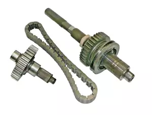 GM NP208 Transfer Case Output Shafts, Sprockets, Chain, Slider Chevy GMC *USED* - Bild 1 von 3