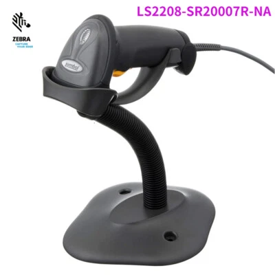 Zebra LS2208-SR20007R-NA Standard Range Laser Handheld Barcode Scanner USB Cable - Image 1 of 4
