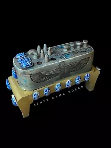 Senet game of Tutankhamun , The senet game board of King Tutankhamun with Isis - Picture 1 of 9