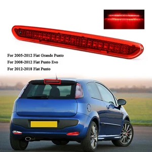 Fit For Fiat Grande Punto EVO Red LED High Level Third Brake Stop Light - Picture 1 of 16