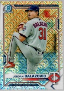 2021 Bowman #BCP-61 Jordan Balazovic Chrom Perspektiven Mojo Refraktor gelb #/75 - Bild 1 von 1