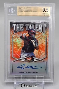 Adley Rutschman 2019 Leaf Valiant Rookie Auto Talent ARANCIONE /35 BGS 9,5 10 GEM - Foto 1 di 2
