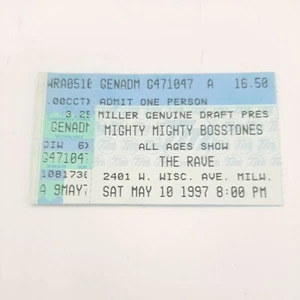 Biglietto concerto Mighty Mighty Bosstones Stub Milwaukee WI 10 maggio 1997 The RAVE - Foto 1 di 5