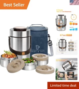 67 oz Adults Stainless Steel Vacuum Insulated Wide Mouth Soup Food Thermos Ho... - Picture 1 of 7