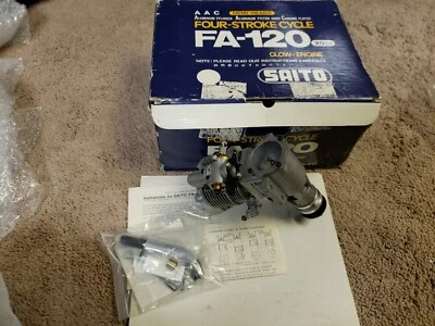Saito Engine - Saito FA-120 20cc  four stroke AAC HEMI-HEAD - New - Image 1 of 4