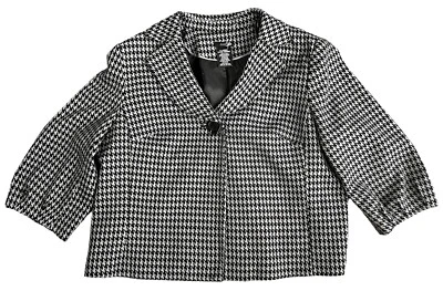 CHAQUETA BLAZER SWING RECORTADA PATA DE GALLO GRIS Y NEGRA GRANDE ESTE 5ª Talla X-Grande Foto 1 de 4