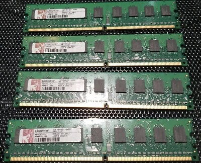 Kingston KW579C-ELF 4GB Server Kit 4x1GB DDR2 PC2-6400E 800MHz ECC Registered - Image 1 of 2