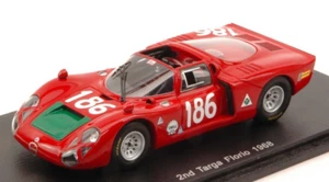 1/43 ALFA ROMEO 33/2 #186 2ND TARGA FLORIO 1968 GIUNTI GALLI SPARK S4871 RARE - Foto 1 di 1