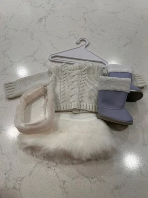 AMERICAN GIRL SOFT AS SNOW Muñeca Trajes RETIRADO Invierno Tema Foto 1 de 4