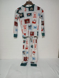 Disney Two-piece Pajama Set Letters To Santa Christmas Pajamas Size 10 SOFT - Picture 1 of 10