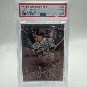 2020 Topps Project Mike Trout RC Rookie #51 Angels PSA 9 - Bild 1 von 2