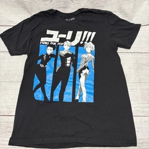 Crunchy Roll Yuri on Ice t shirt black size L - Picture 1 of 7