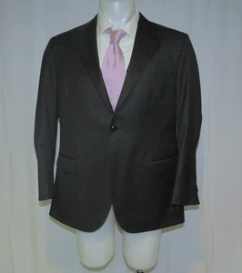 Cantarelli Recent Solid Charcoal Gray Two Button Suit Jacket 42R - Picture 1 of 12