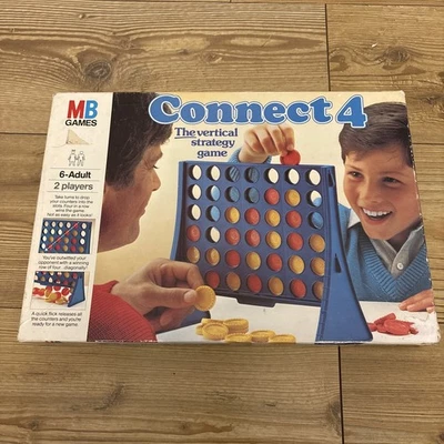 Vintage Connect 4 Board strategy Game by MB Games 1976 Edition  - Image 1 of 4