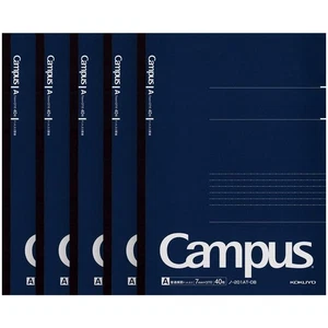Kokuyo Campus Notebook Dot A Ruled 40 Sheets A4 No. 201AT-DB Set of 5 698 - Picture 1 of 1
