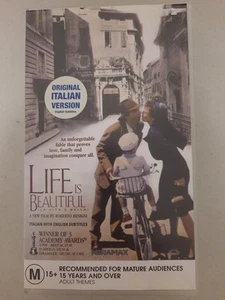 Life is Beautiful, Roberto Benigni, VHS Tape, Vintage Video, Movie M15+ - Picture 1 of 3