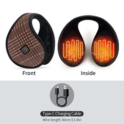 Orejeras térmicas para hombres y mujeres Calentador de orejas térmico de 3 temperaturas para senderismo Foto 1 de 4