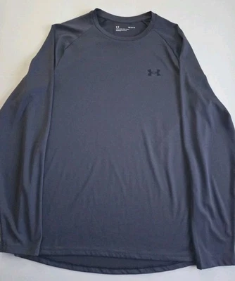 Under Armour Hombre M Gris Carbón Manga Larga Rendimiento Calce Suelto-USADO EN EXCELENTE ESTADO Foto 1 de 4