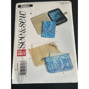 00538 - Butterick B5841 E Reader Notebook Laptop Estuche Patrón de Costura Talla Única - Imagen 1 de 3