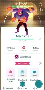 Gigantamax Machamp Pokemon Trade Go - Picture 1 of 1
