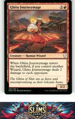 Magic the Gathering MTG Dominaria Ghitu Journeymage #126 Buy 2 Get 1 - Image 1 of 2