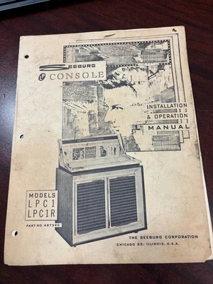 ORIGINAL-SEEBURG-MODELOS LPC1 Y LC1R-INSTALACIÓN Y OPERACIÓN MAN-PIEZAS CAT-TRBL TIRO Foto 1 de 4