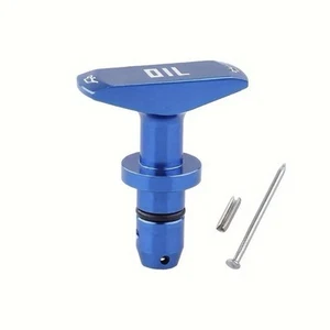 Car Oil Dipstick Pull Handle Engine Oil Pull Handle Blue Aluminium SMD - Picture 1 of 9