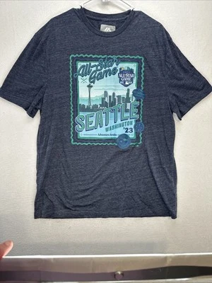 MLB Majestic 2023 Seattle All Star Game Logo T-Shirt Gray New Size XL - Image 1 of 4
