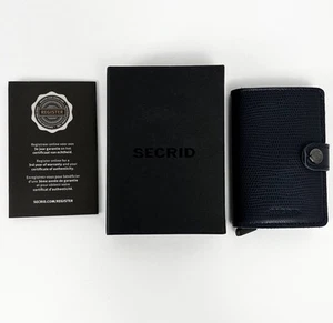 Mini Cartera Secrid Rango Mini Azul Marino Titanio Con Caja RFID - Holanda - Imagen 1 de 18