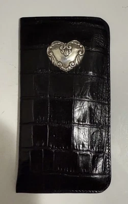 Estuche para gafas de sol de cuero negro Brighton vintage excelente estado  Foto 1 de 4