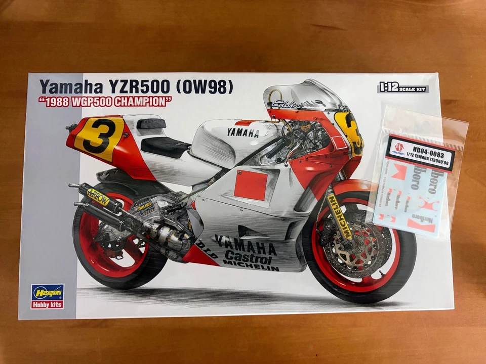 Hasegawa 21503 BK3  Yamaha YZR500´88 WGP500Champion + Hobby Design Decals  1/12 - Bild 1 von 1