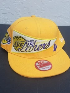 New Without tags LA Lakers New Era 9Fifty Snapback Hat Yellow/purple - Picture 1 of 5