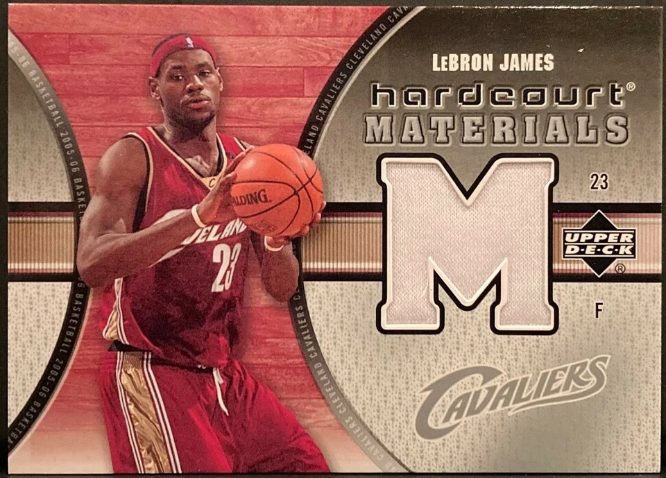 2005-06 Upper Deck Hard Court Materials Lebron James Jersey #HM-LJ - Image 1 of 2