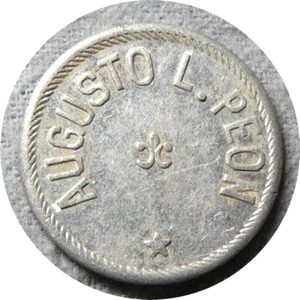 elf Mexico Ucu Yucatan Hacienda Augusto L. Peon 10 Centavos ND Grove 1395 - Imagen 1 de 2