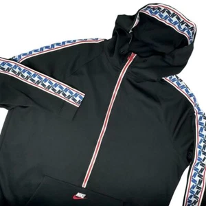 Nike Large schwarz L/S Kapuze Fronttasche 3/4 Reißverschluss Pullover Herren Shirt AJ2296-010 - Bild 1 von 8