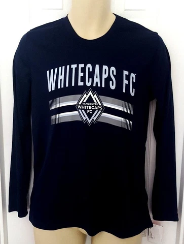 VANCOUVER WHITECAPS FC Youth Shirt Size Large 14/16 Moisture Wicking Lightweight Cover