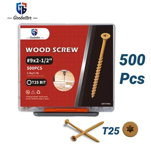 Goobetter Deck Screws T25 Torx Drive Self Tapping Wood Decking Fencing Screws US - Picture 1 of 12