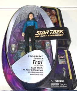 STAR TREK NEXT GENERATION DIAMOND SELECT COMMANDER DEANNA TROI 6" FIG. RARE! HTF - Picture 1 of 5