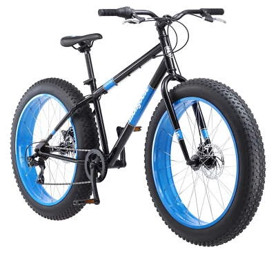 Bicicleta de carretera FAT TIRE BIKE para hombre 26" Mongoose Dolomite 7 velocidades azul *NUEVA* Foto 1 de 4