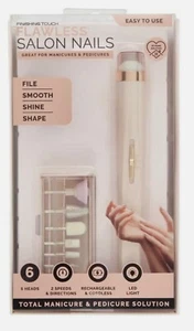 Finishing Touch FLAWLESS SALON NAILS Manicure Pedicure Tool - New Sealed - Picture 1 of 3