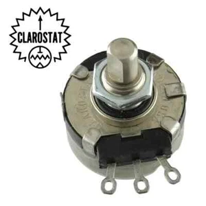 Clarostat 1K Ohm- 2 Watt- Panel Mount Audio Taper Potentiometer - Picture 1 of 1